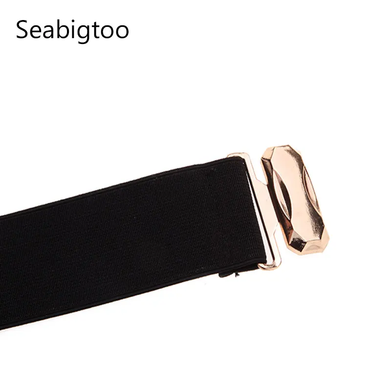 Seabigtoo эластичные ремни для женщин металлические металлическая пряжка женские