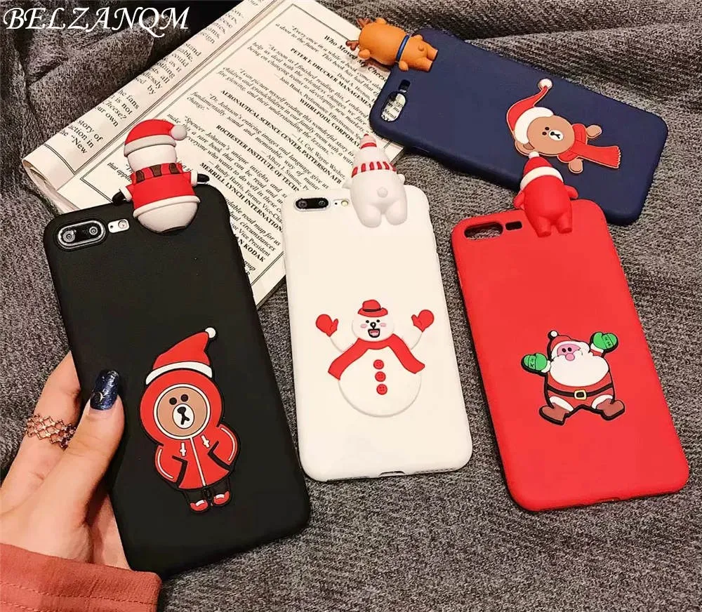 

Merry Christmas Soft Santa Claus Case For Xiaomi Pocophone F1 Cover 3D Cartoon Silicone Phone Case for Pocophone F1 Poco F1 Case
