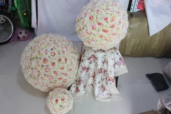 

SPR Free shipping 40CM Pomander rose ball 4pcs/lot bride hold champagne wedding kissing flower ball party/home decoration flower