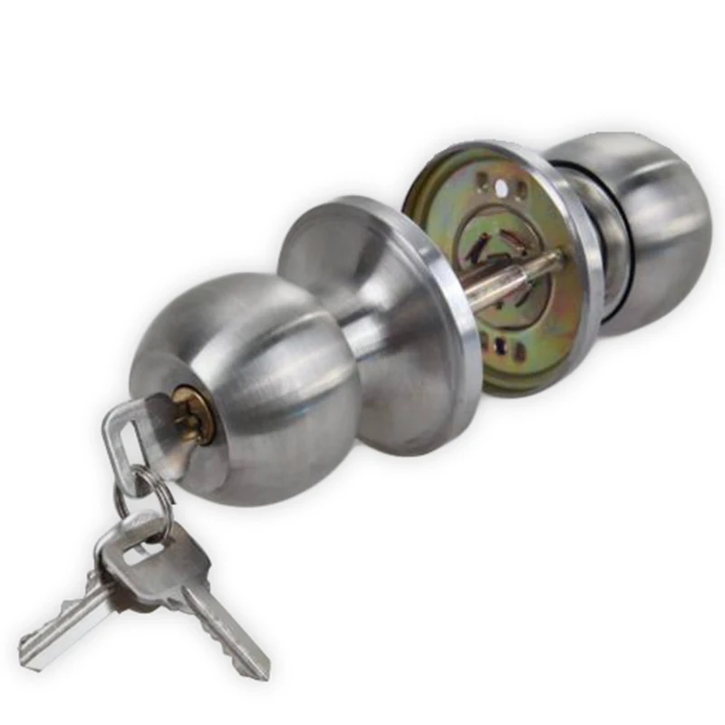 

Passage Handles Stainless Steel Door Lock Knob Home Security Entrance Secure Knob Handle Set