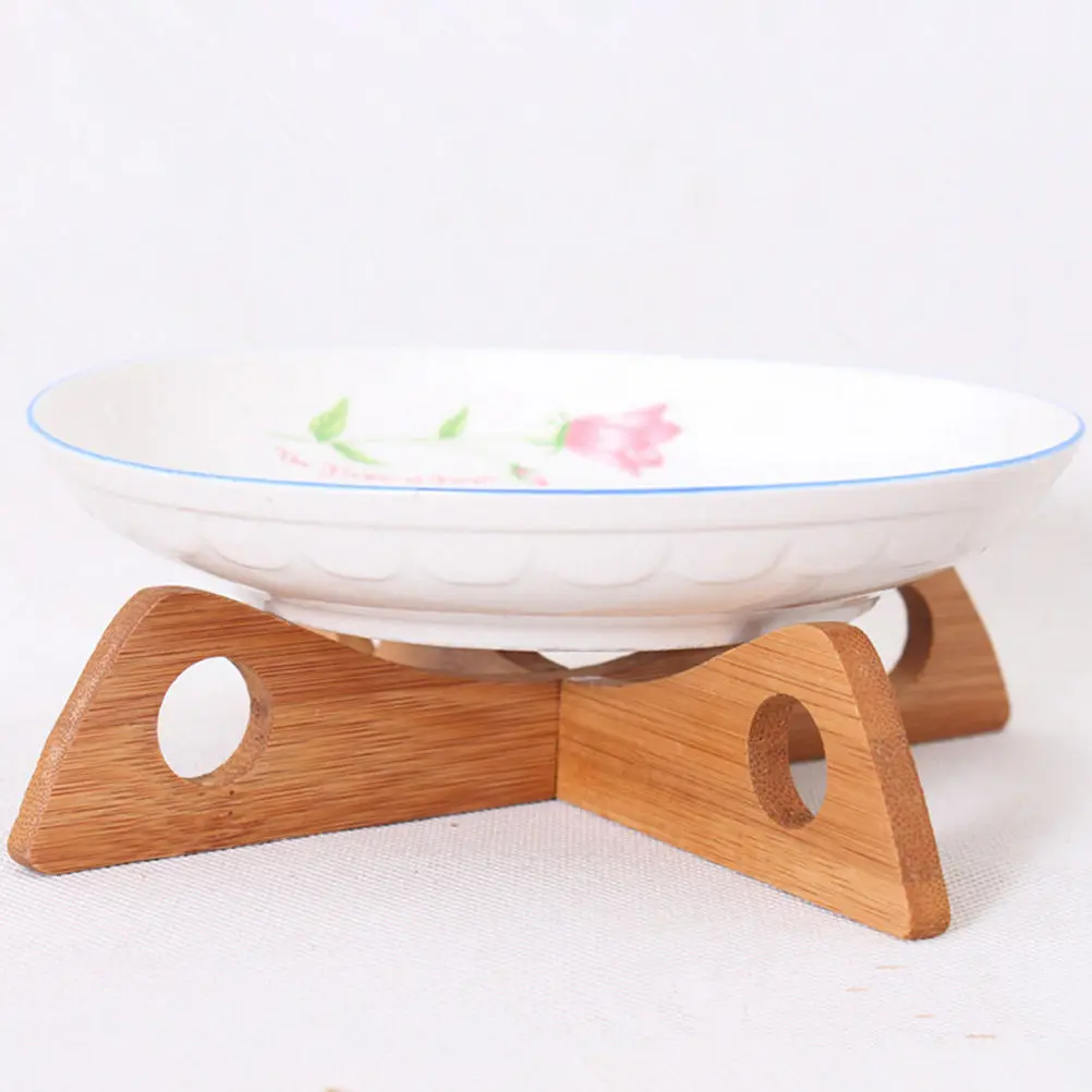

1 Set Dish Rack Tableware Tray Wooden Cross Combination Pot Rack Portable Placemat Tools Kitchen Accessories Home Supplies