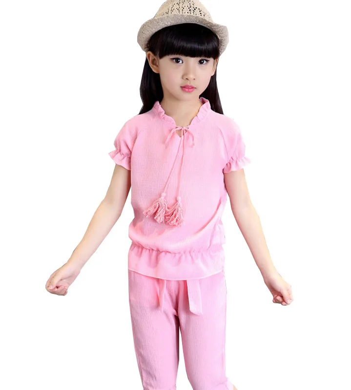 

Free shipping Children 's summer girls short - sleeved t - shirt shorts fashion pants baby girl clothes