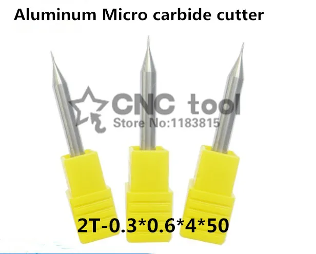 

Aluminum Micro carbide cutter 1PCS 2Flute 2F-0.3*4*0.6*50mm alloy milling cutter, CNC machine,milling machine, CNC milling tools