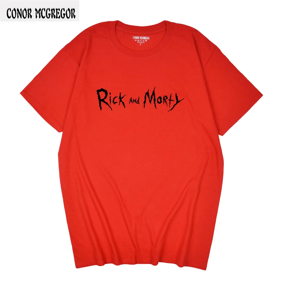 Повседневная мужская футболка Рик и Морти мир homme новая брендовая одежда Рик Морти скейтборд футболка мужская летняя хлопковая майка - Цвет: Red-B