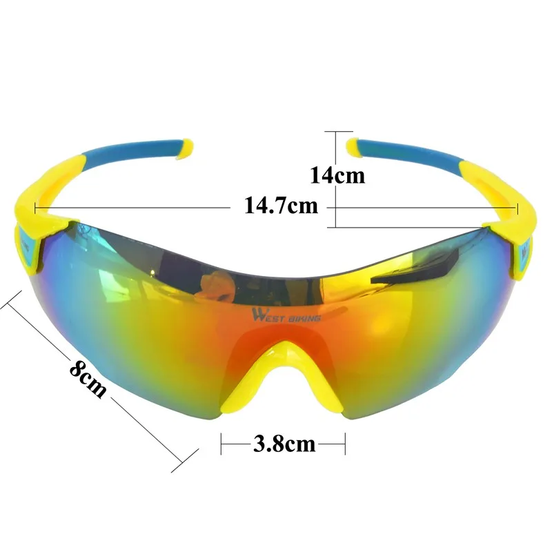 WEST BIKING, очки для велоспорта, цветные, для женщин и мужчин, для спорта на открытом воздухе, для велосипеда, ветрозащитные солнцезащитные очки, 5 цветов, очки для велоспорта