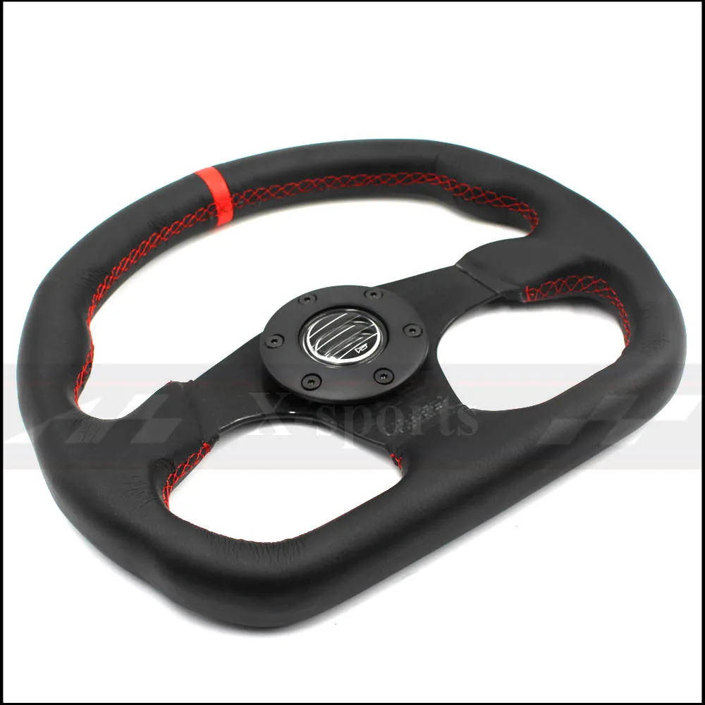 SP car Sport steering wheel racing type High quality universal 13inches 320MM Aluminum bullhide black