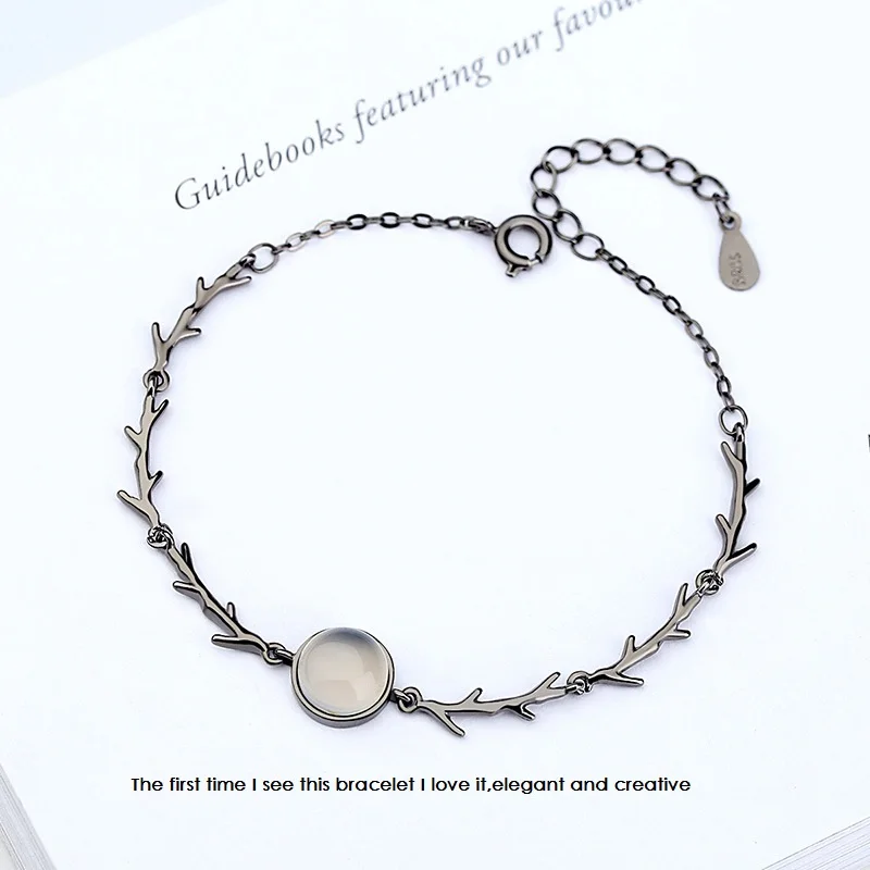 

Creative Moon Night Forest Romantic Bracelet For Girls Rose Thorns Fashion Jewelry Big Brand Design