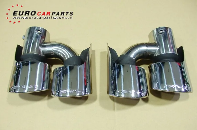 Hot sale ML63 exhaust tips fit for MB M-class ML W164 to ML63 A-style W164 muffler tips with A logo (9)