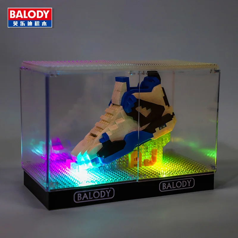 BALODY коробка со светодиодным дисплеем для конструктора обуви акриловая
