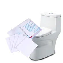 W 50 шт./лот удобный дорожный одноразовый коврик для унитаза водонепроницаемая бумажная Накладка на унитаз аксессуары для ванной комнаты оптом