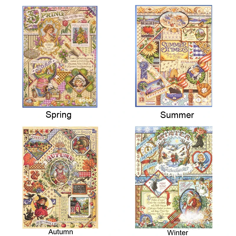 Gold Collection Lovely Counted Cross Stitch Kit Spring Summer Autumn