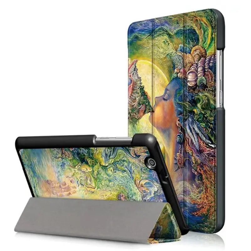 

Printing Magnetic Case cover For Huawei MediaPad T3 7 3G BG2-U01 Cover For Huawei MediaPad T3 7.0 3G Glass Screen protector