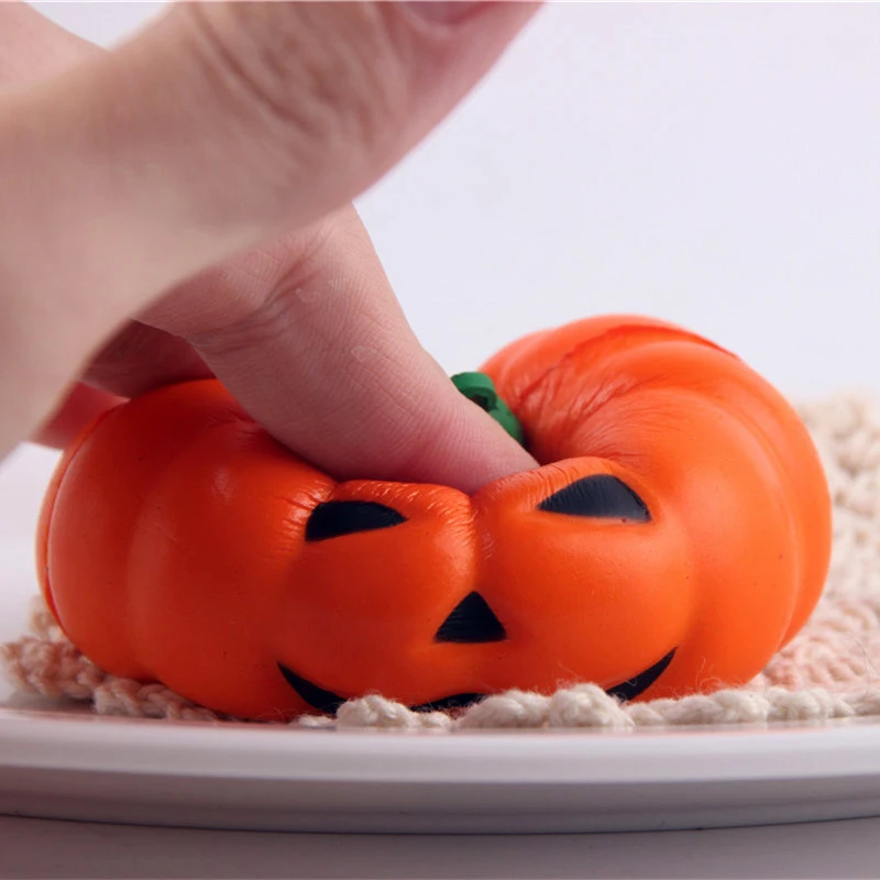 

Mini Halloween Squishies Soft Pumpkin Cartoon Squishy Slow Rising Squeeze Cute Toy Phone Straps Stress Reliever Decor Antistress