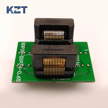 

SSOP28 TSSOP28 to DIP28 Programming Socket Pitch 0.65mm IC Body Width 4.4mm 173mil OTS-28-0.65-01 Flash Test Socket Adapter