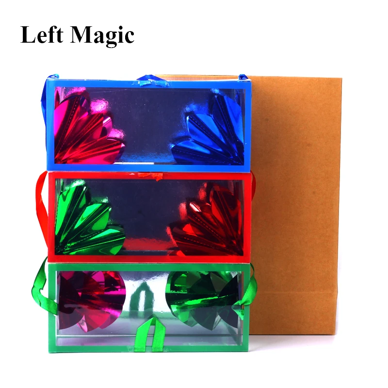 Mini Dream Bag / Appearing Flower Box (13*6.2*6.2cm) Magic Tricks Super Delux Bag Appearing Flower Empty From Box Magic Props