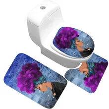 CAMMITEVER Набор ковриков для ванной 3 шт Ванная комната Нескользящая стойка для тряпок ванная комната крышка унитаза набор ковриков для ванной