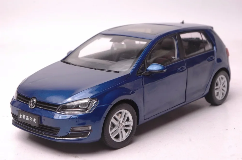 1:18 литья под давлением модель для Volkswagen VW Golf 7 синий сплав игрушечный автомобиль миниатюрная коллекция подарки MK7