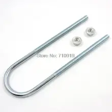 TIROL T19935/65b RV Motorhome Trailer Long Round Galvanized carbon steel U-bolt kits 65MM With Nuts