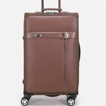 BOLO BRAVE Men Pu Leather Luggage Vintage Rolling Suitcase Trolley 20″24 Spinner Travel Baggage Carry-Ons Valise Business Bags