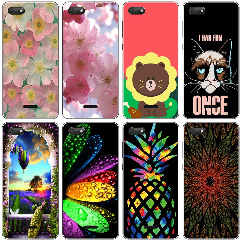 

For Wiko Harry 2 Case Pudding Soft Silicone Phone Cases Colorful Painted Cartoon Clear TPU Fitted Cover For Wiko Harry2 Lovely