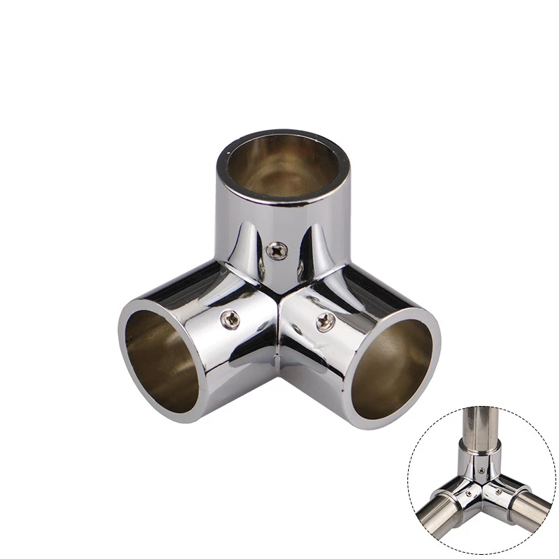 

F Shaped 44mm Elbow Steel Pipe Connector Round pipe joints drying rack shelf Hanger Connector Pipe Fittings three-way shelves