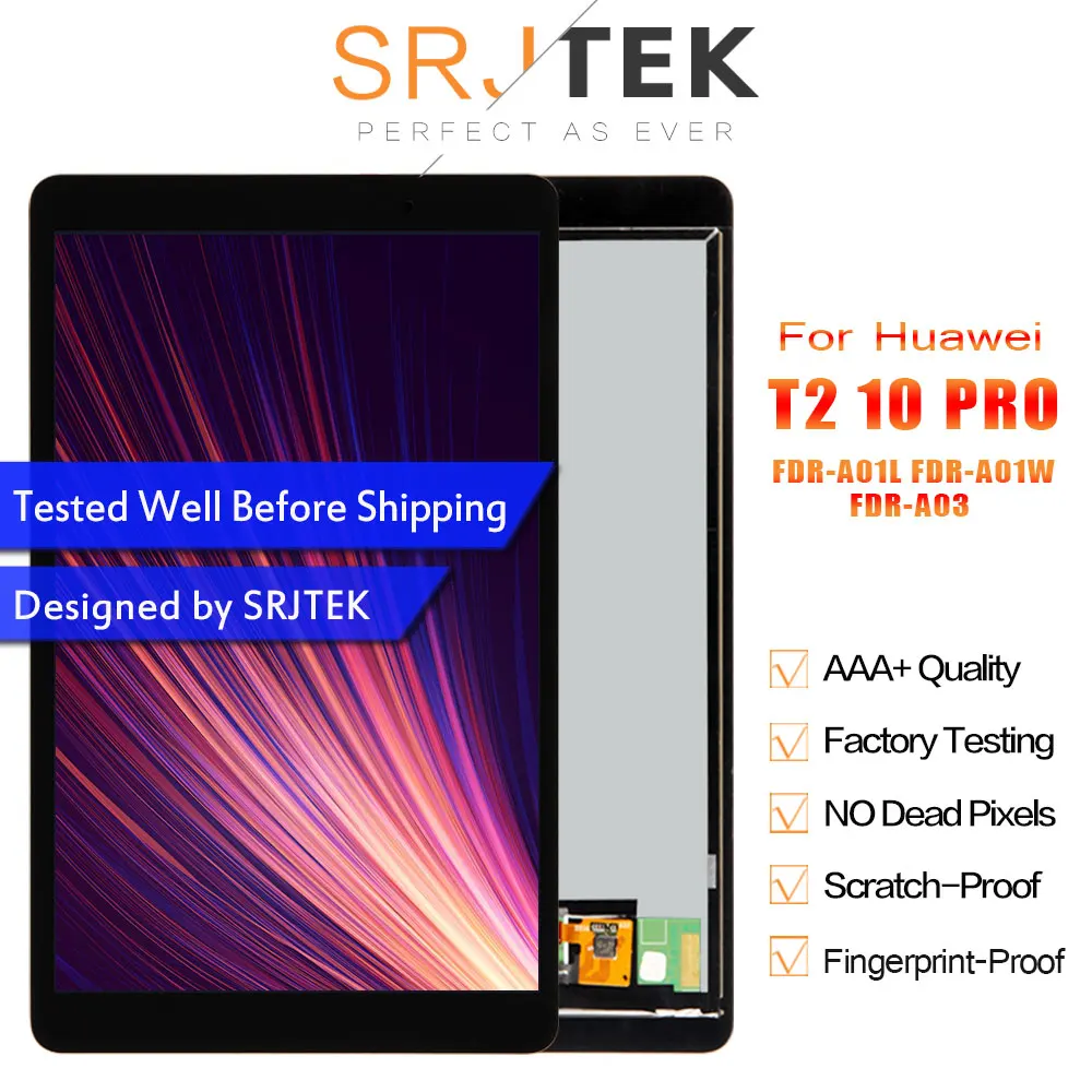SRJTEK 10 1 для Huawei MediaPad T2 Pro FDR-A01L LCD FDR-A01W дисплей сенсорный экран дигитайзер в сборе
