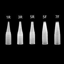 500 шт. 1/3/5RL 3/5/7f наконечники для тату Перманентный макияж Высокое качество торговля традиционные иглы для тату-машинок колпачки для бровей, губ, макияж, микроблейдинг, машина