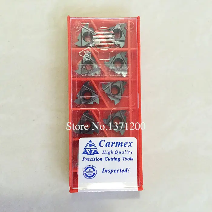 10PCS/One Box CARMEX 16IR AG60 Carbide Inserts For Lathe Tool For