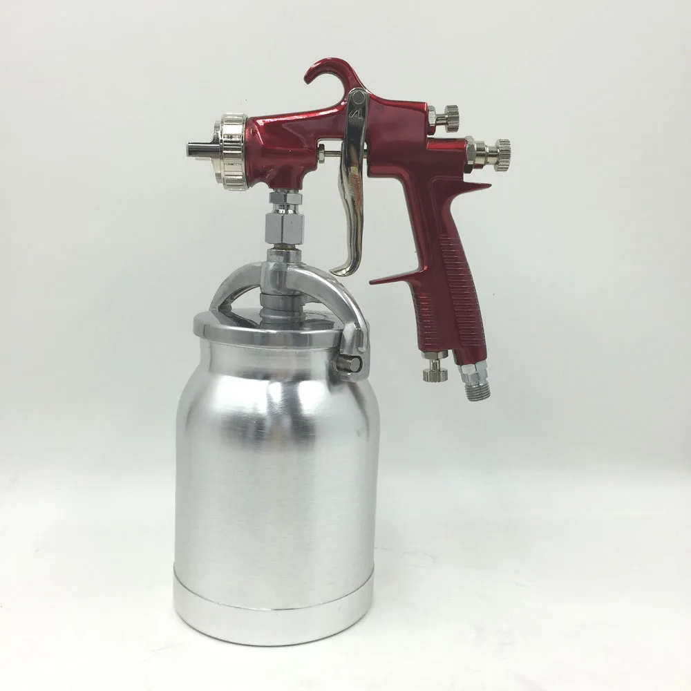 

SAT1179 1.7mm Professional LVMP Air Spray Gun Paint Spray 1000ml Suction Feed Airbrush Kit Car Furniture Painting Spraying Tool