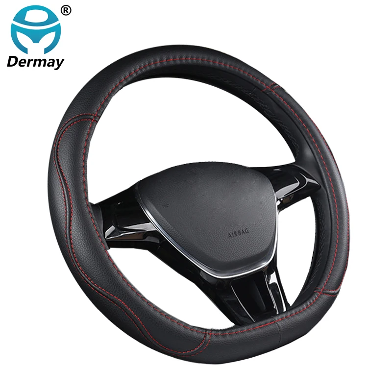 DERMAY чехол рулевого колеса автомобиля D Тип для Citroen C3 XR C4 Sega C4L Elysee DS3 DS4 DS5 Audi TT Volkswagen