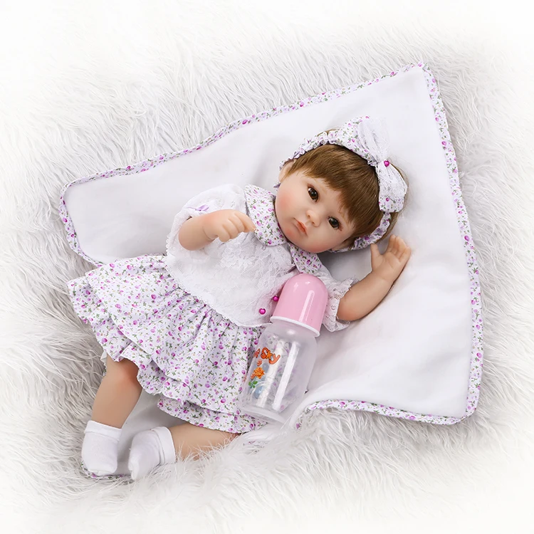 Nicery 18 дюймов 45 см Reborn Baby Doll магнитного Рот Мягкий силиконовый реалистичные
