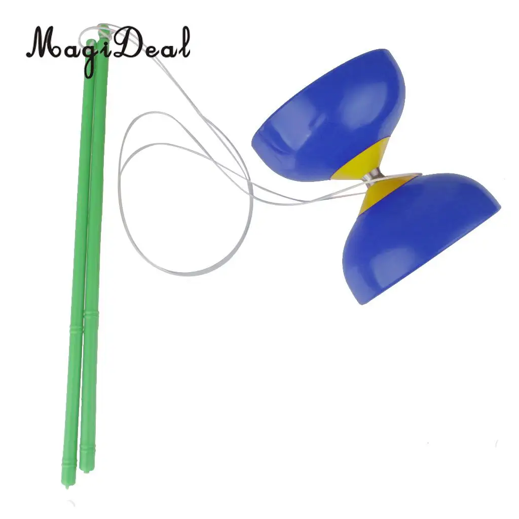 MagiDeal Traditional 1Pc Plactic Diabolo With Handsticks and String Juggling Toy for Kids Children Adult Beginners 4Colors