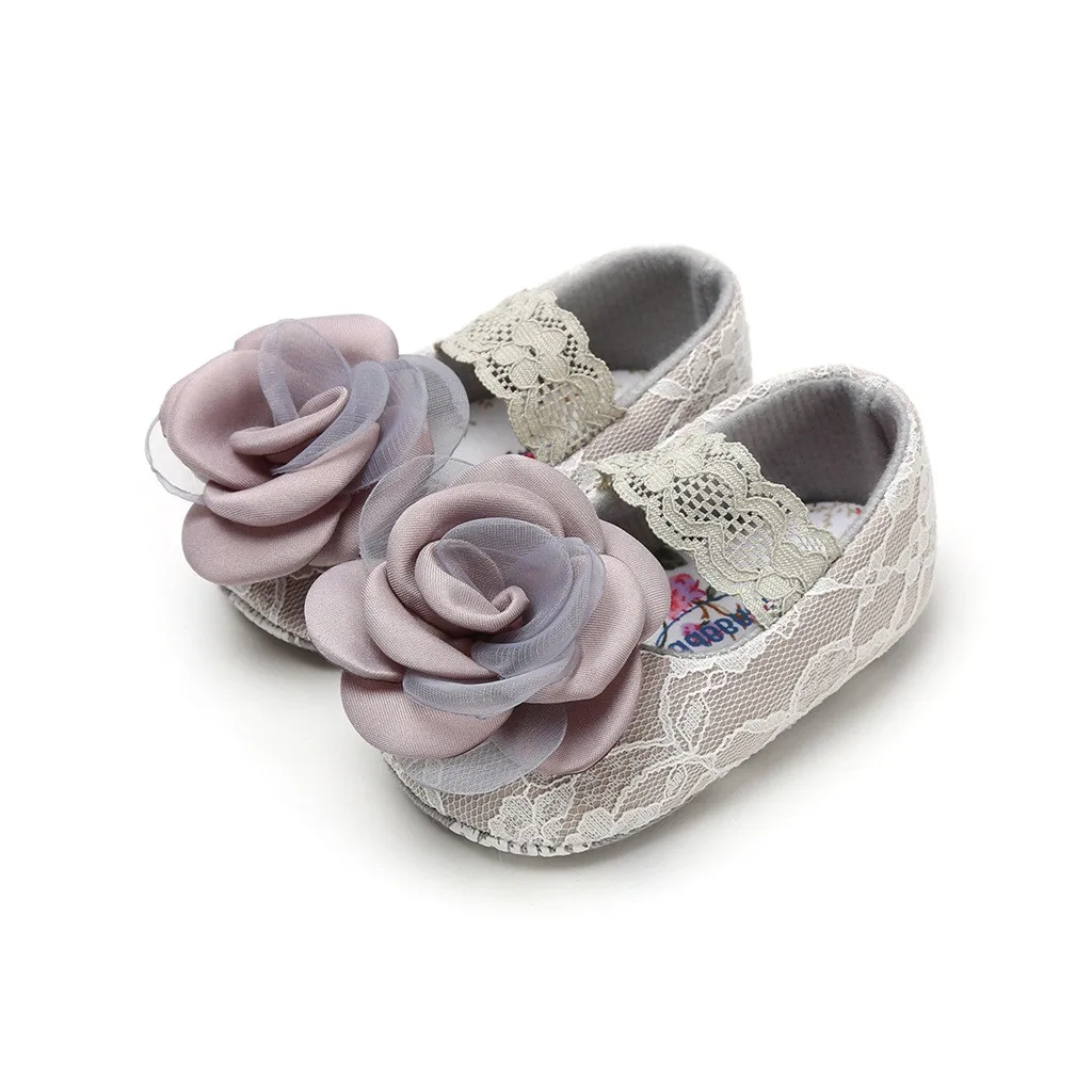 

2019 First Walkers Kid Shoes Infant Baby Girls Shoes Rose Lace Cuty Pricess Spring Fashion Shoe Toddler Kis Sneaker Kid Shoes
