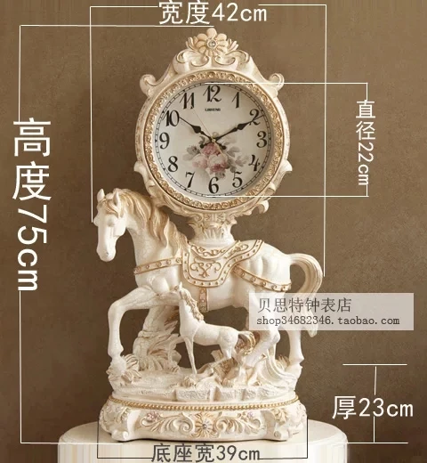 Европейский стиль ретро часы сидение модные креативные настольные часы Junma гостиная маятниковые часы искусство Тихий стол
