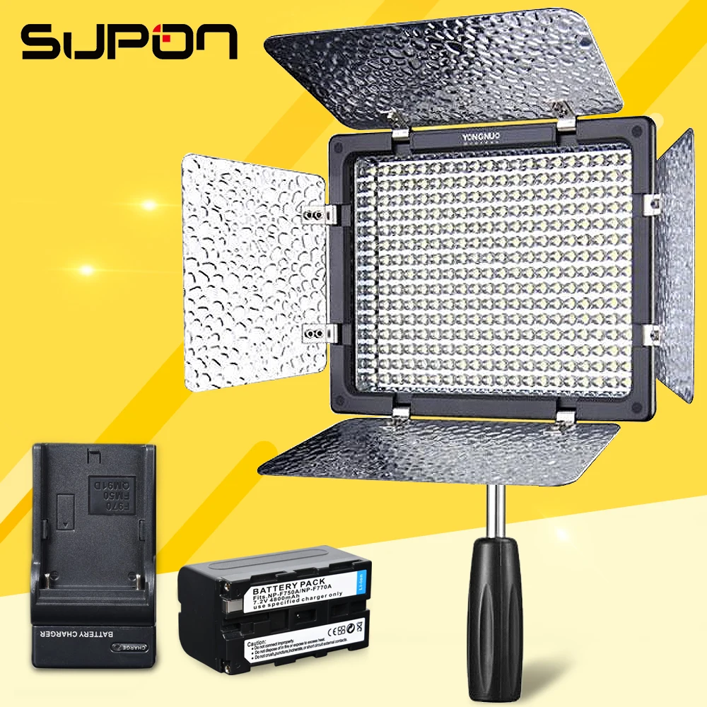 

YONGNUO LED Light YN300 III YN-300III 5500K LED Camera Video Light For Can Nik Olym+1* NP-F750 Battery
