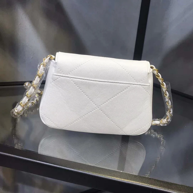 

2019New fashion brand genuine leather lady bag, top designer designs exquisite fashion oblique shoulder bag