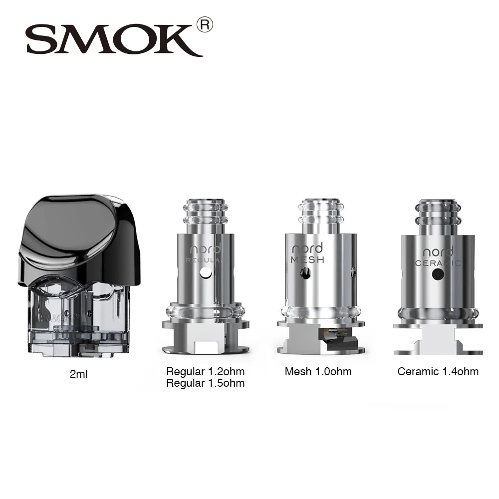 Оригинальный 3 шт/6 шт SMOK NOVO Замена Pod 2 мл емкость для комплект Электронная