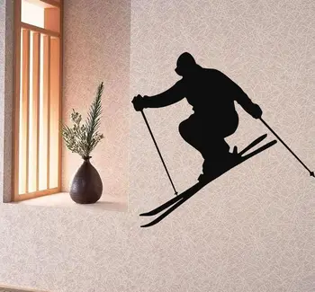 

Wall Decals Vinyl Decal Sticker Art Murals Decor Man Winter Sport Skiing
