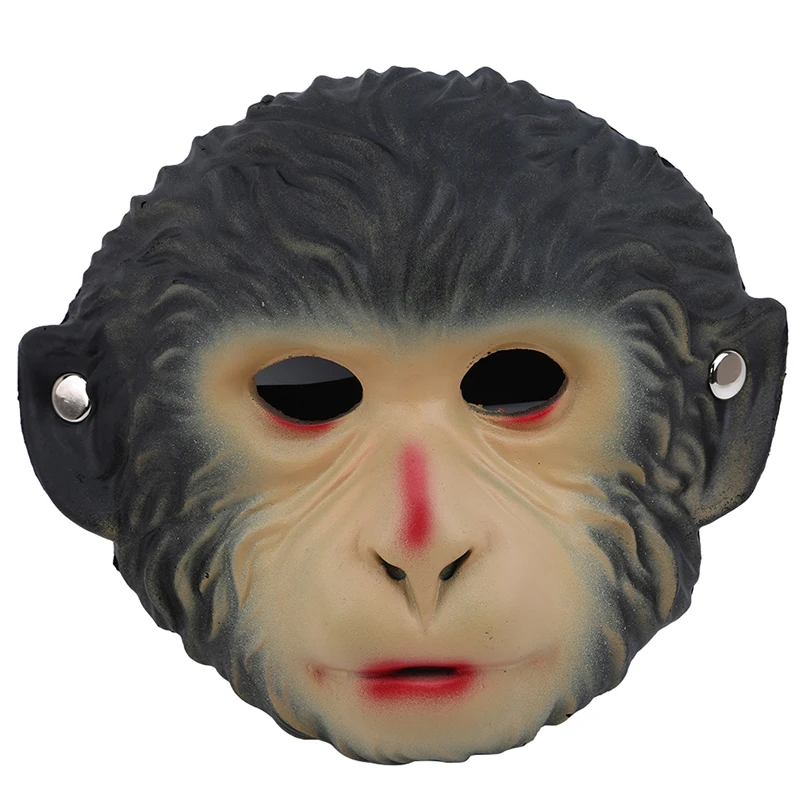 Маскарадный костюм на Хэллоуин; Вечерние Маски с изображением животных; маска с изображением волка; Карнавальная маска с изображением обезьяны и тигра; товары для Хэллоуина - Цвет: Monkey mask
