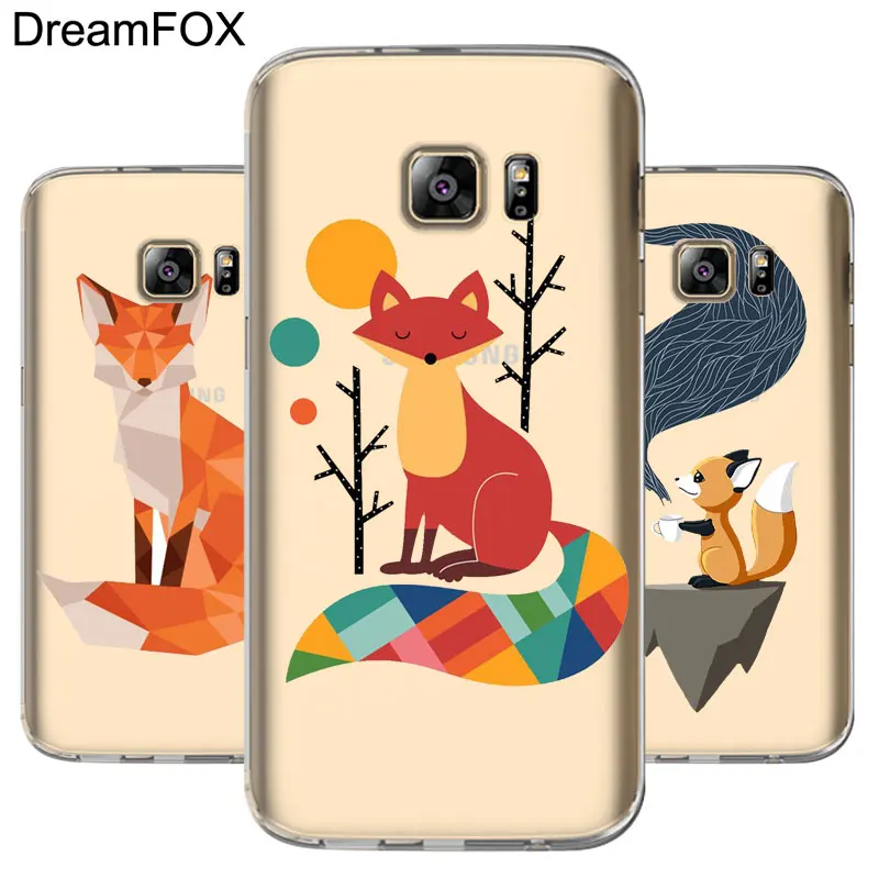 

DREAMFOX L049 Fox Soft TPU Silicone Case Cover For Samsung Galaxy Note S 6 7 8 9 10 10e Lite Edge Plus Grand Prime