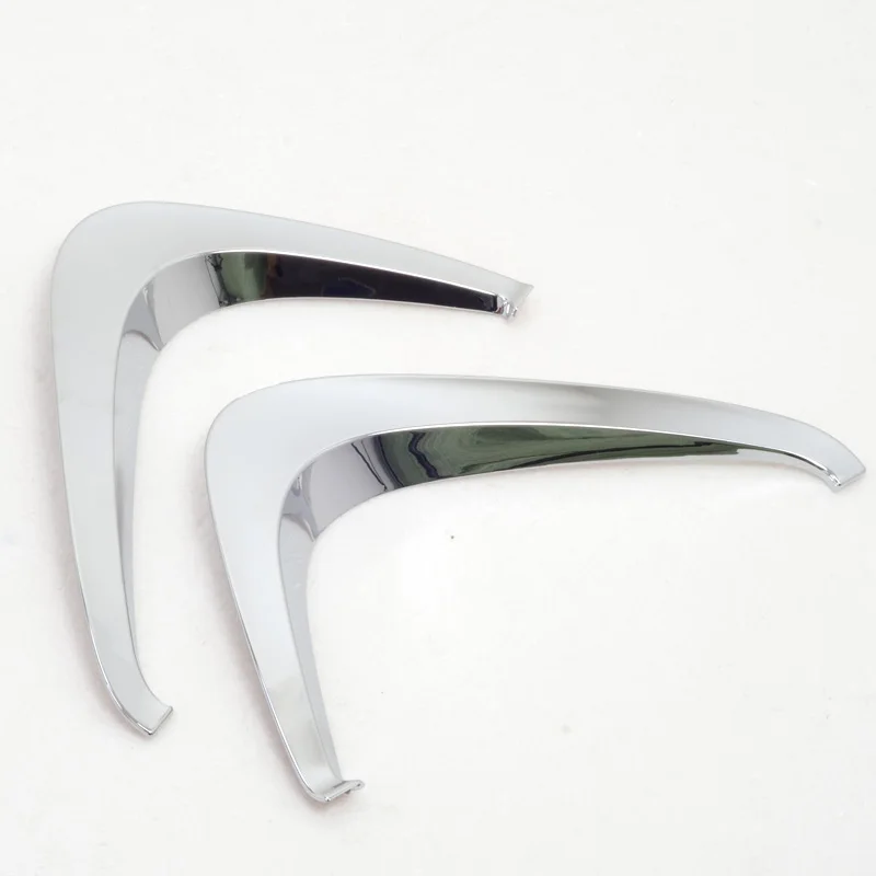 

For Toyota Prius 2016 2017 ABS Chrome Car Auto Cover Accessories Front Fog Light Lamp Cover hoods Eyebrown Protector 2pcs/set