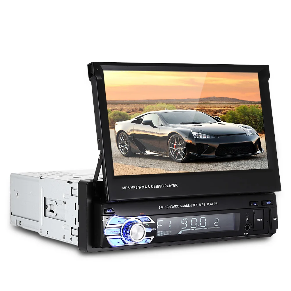 Zeepin Universal 9601 MP5 Car Multimedia Player 7.0 Inch HD Touch Screen Bluetooth FM Radio Steering Wheel Remote Control