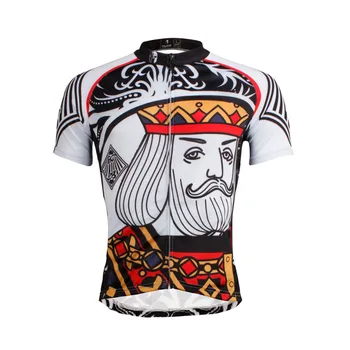 

Poker Pattern Men 100%Polyester Breathable Cycling Jerseys Summer Short Sleeve Ciclismo Clothes Size S-6XL