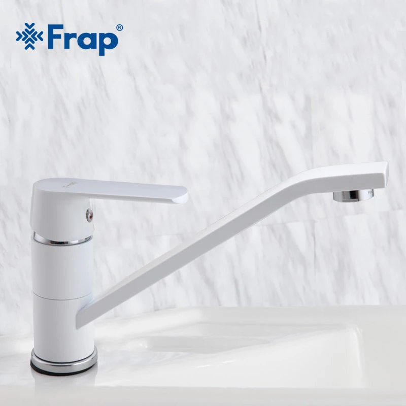 FRAP 1 комплект, состоящий из универсального модные Стиль многоцветный ванный кран для раковины, кран для холодной и горячей воды для ванной раковины краны смесителя 360 Вращение F4932 - Цвет: white basin faucet