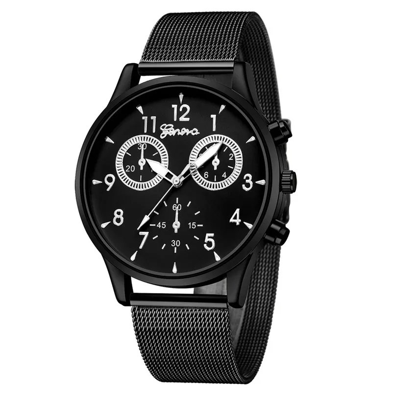 Fashion mens watches top brand luxury quartz-watch Sport Stainless Steel Band Quartz Analog Wrist Watch relogio masculino M24#N (11)