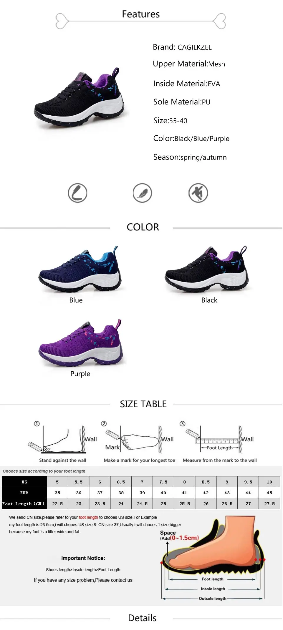 Spring women flat platform sneakers for women Lightweight Comfortable Breathable ladies laces casual sneakers (2)