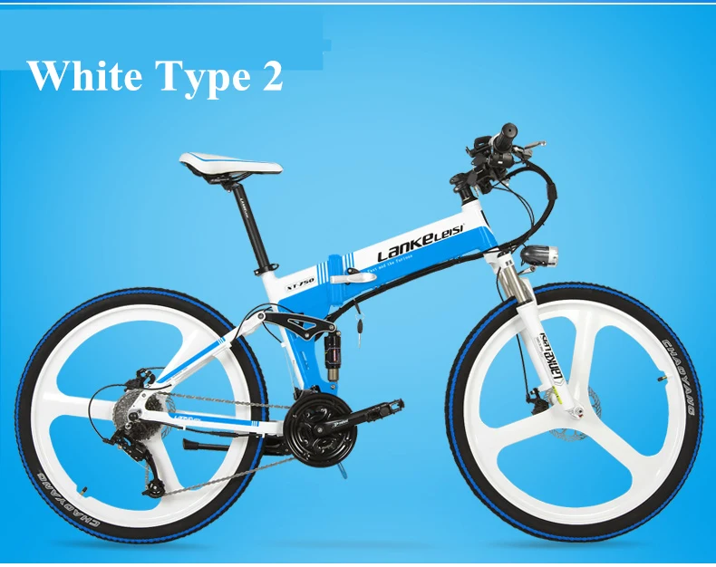 Sale Folding Mountain Bike Two Wheels Electric Bicycle With USB Phone Charing Port/Phone Holder 400W 48V Adult Electric Scooter 25