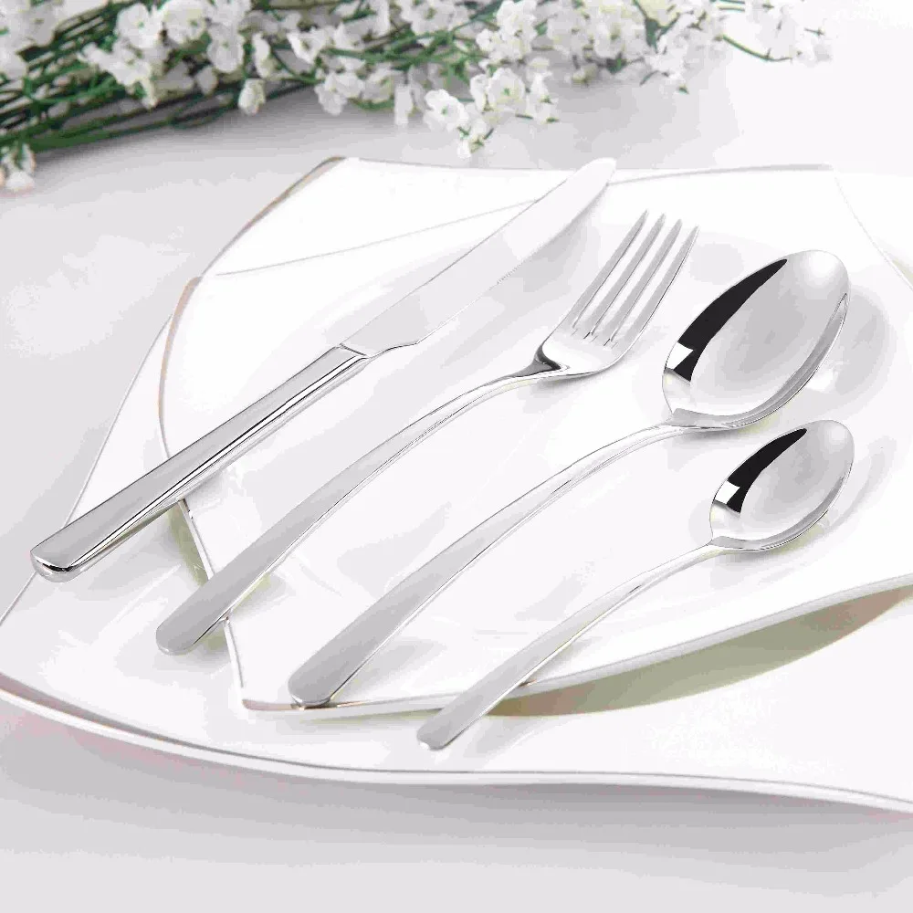 Cozy Zone Cutlery Set Stainless Steel 24 Pcs Dinner Set Classic Beautiful Tableware Knife Fork Dinnerware Set Quality Dining Set Cozy Zone Cutlery Set Stainless Steel 24 Pcs Dinner Set Classic Beautiful Tableware Knife Fork Dinnerware Set Quality Dining Set