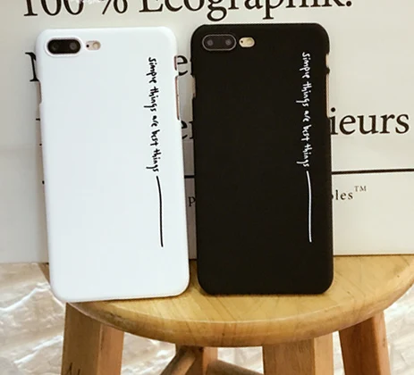 Kerzzil простые английские буквы чехол для iphone 6 S 6plus 7 7plus жесткие чехлы ПК Capa|case for