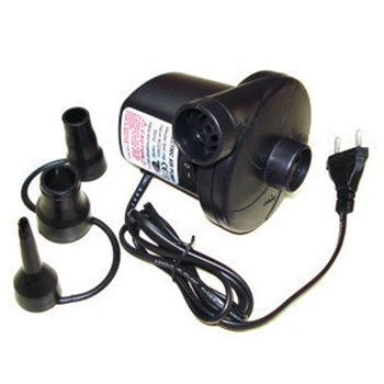 

AC 220V Electric Air Pump for Air Bed Boats Dolls Inflatable Bag Mattress With 3 Nozzles EU Plug --M25